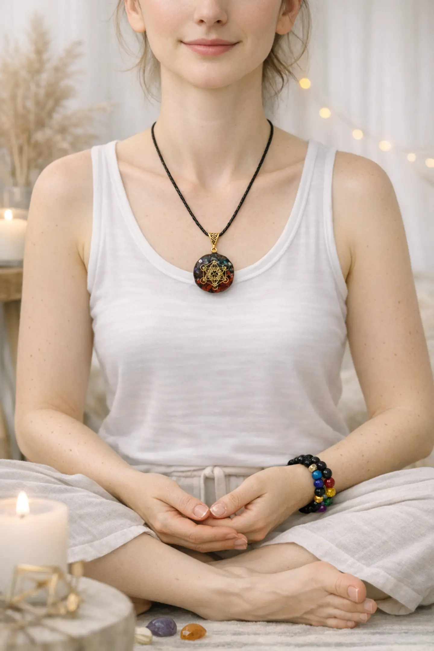 Conjunto 7 Chakras Resina Cuentas 4