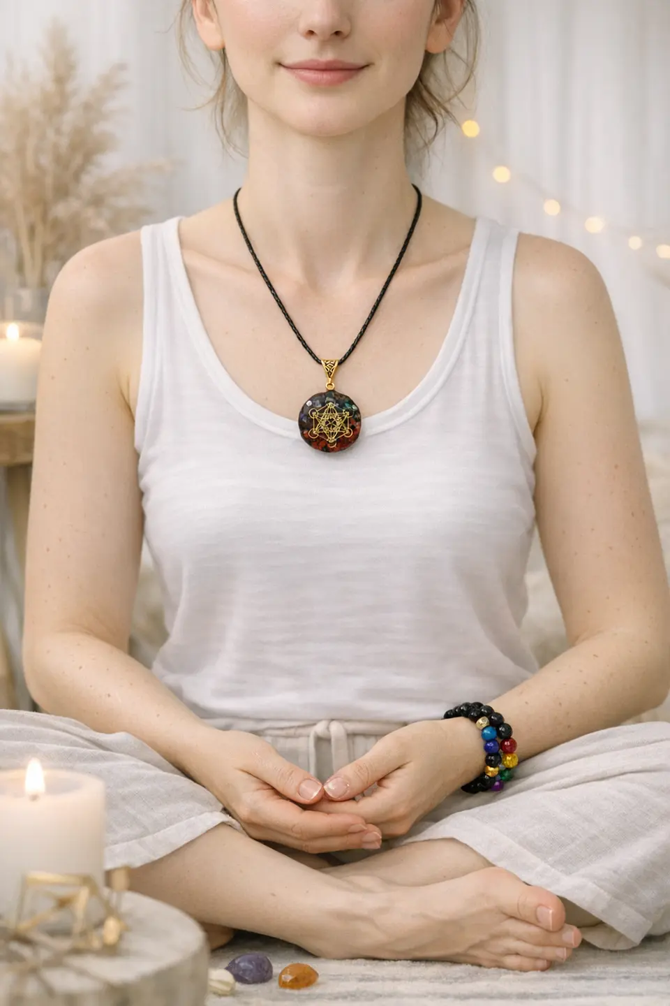 Conjunto 7 Chakras Resina Cuentas 4