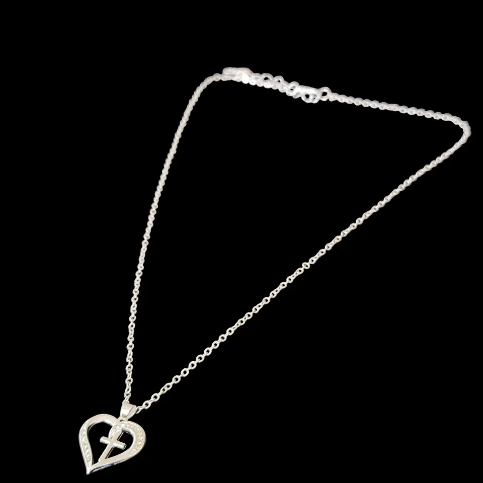 Collar Plata 925 Dije Corazon 3