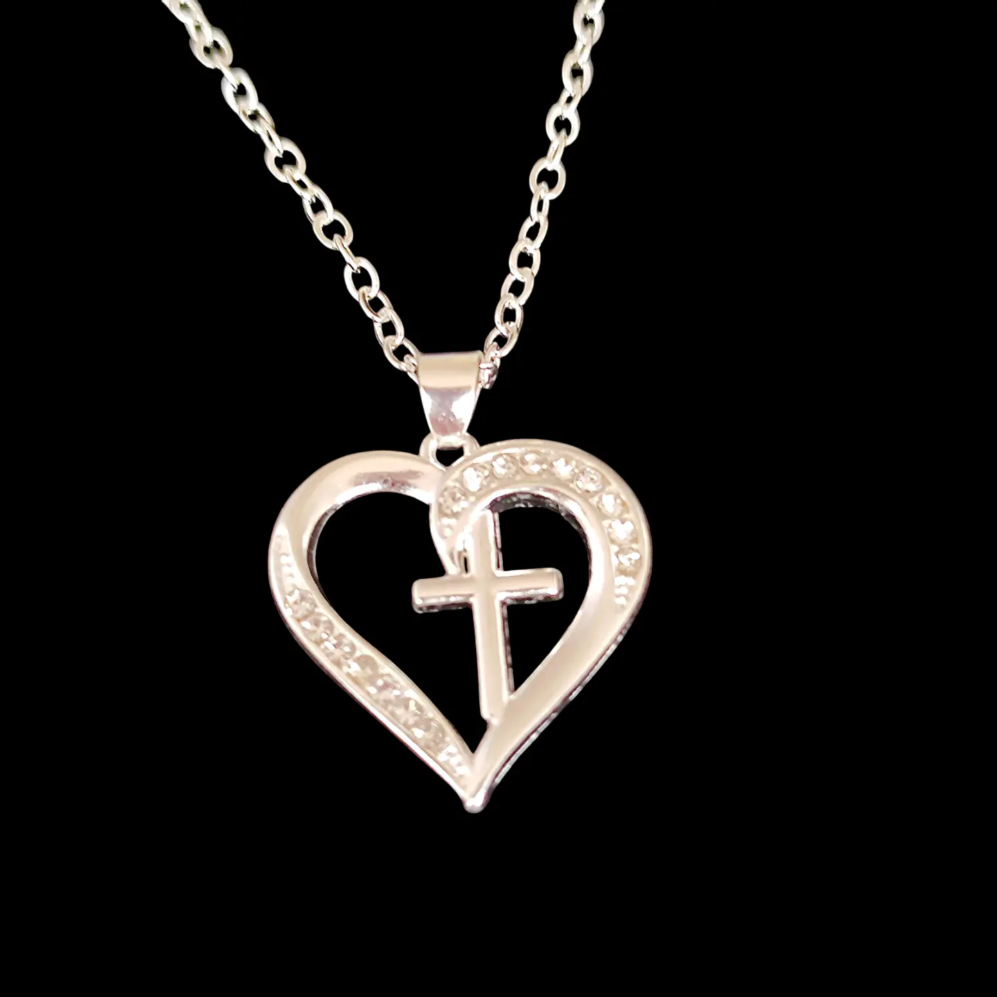 Collar Plata 925 Dije Corazon 2