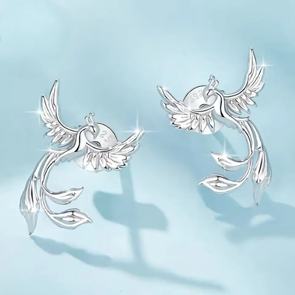 Aros Plata 925 Ave Fenix 1