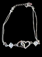 Pulsera Plata 925 Corazones Cruzados - Miniatura 3