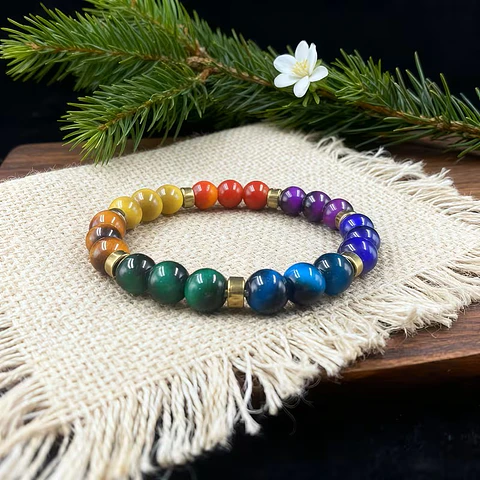 Pulsera 7 Chakras Elasticada
