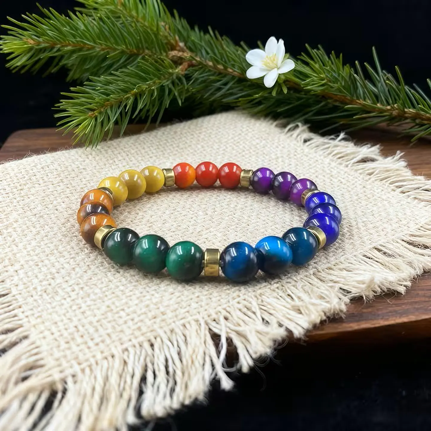 Pulsera 7 Chakras Elasticada 1