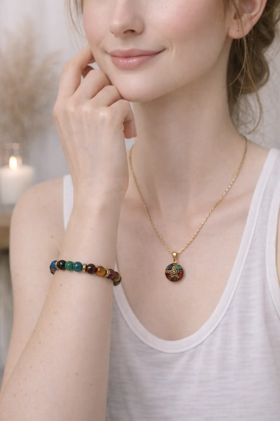Pulsera 7 Chakras Elasticada 4