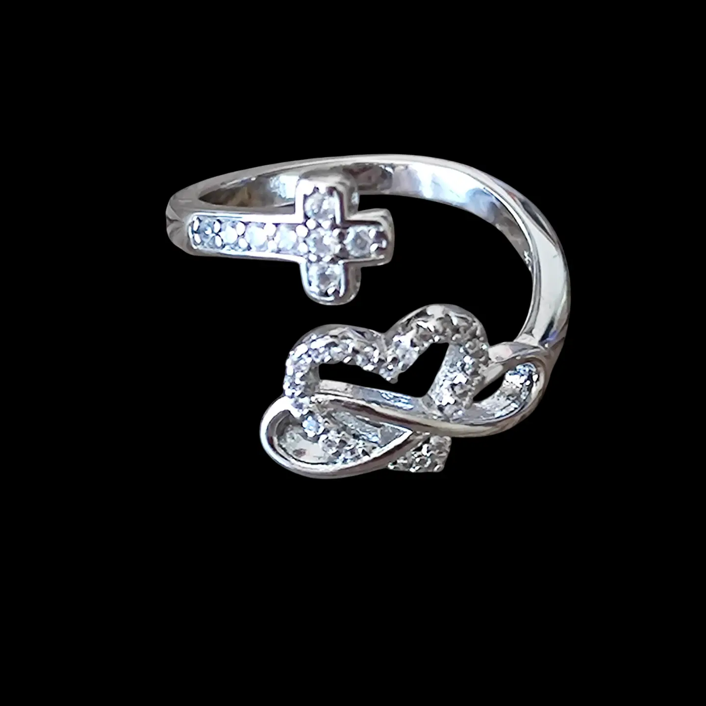 Anillo Plata 925 Cruz Amor Infinito 3