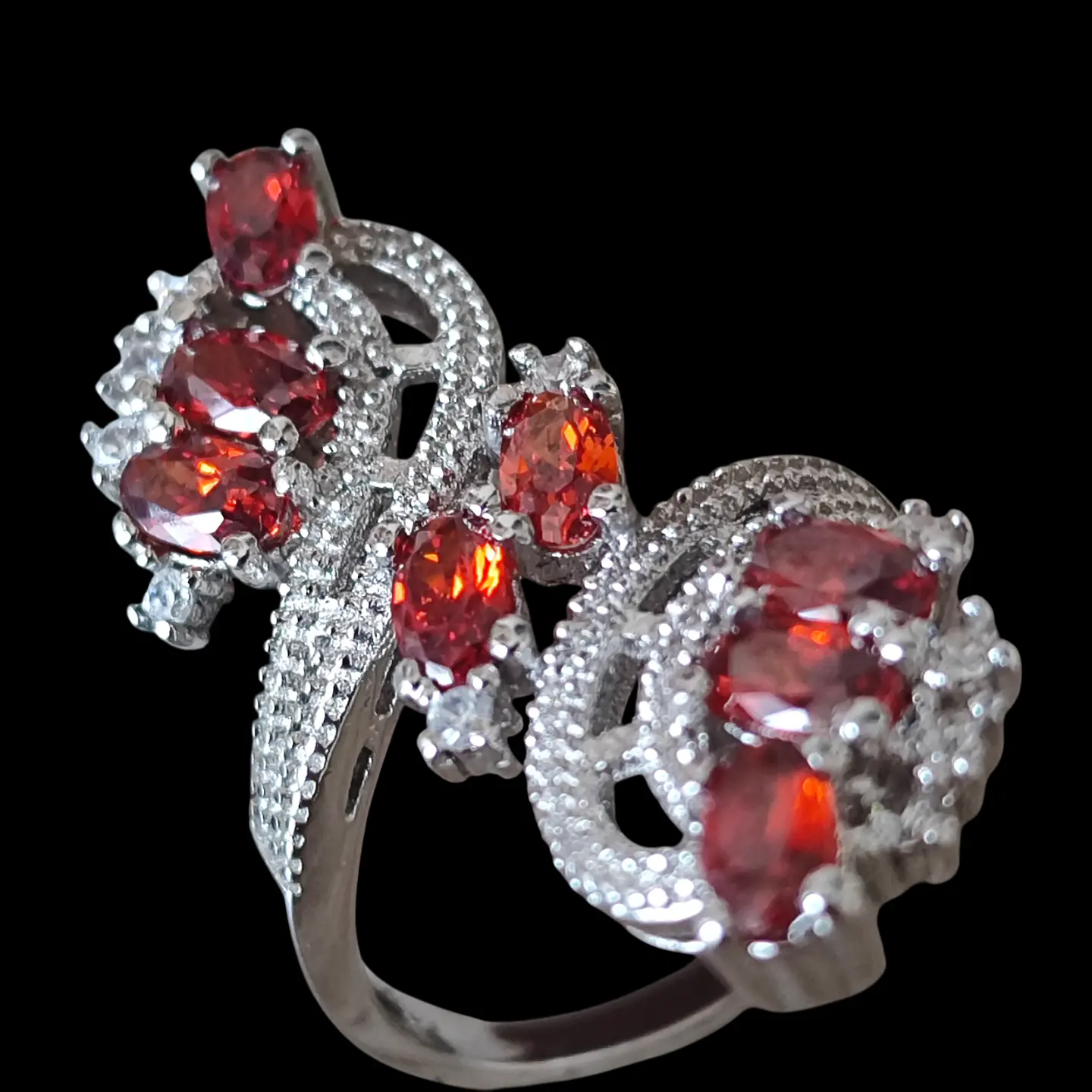 Anillo Plata 925 Rojo 2