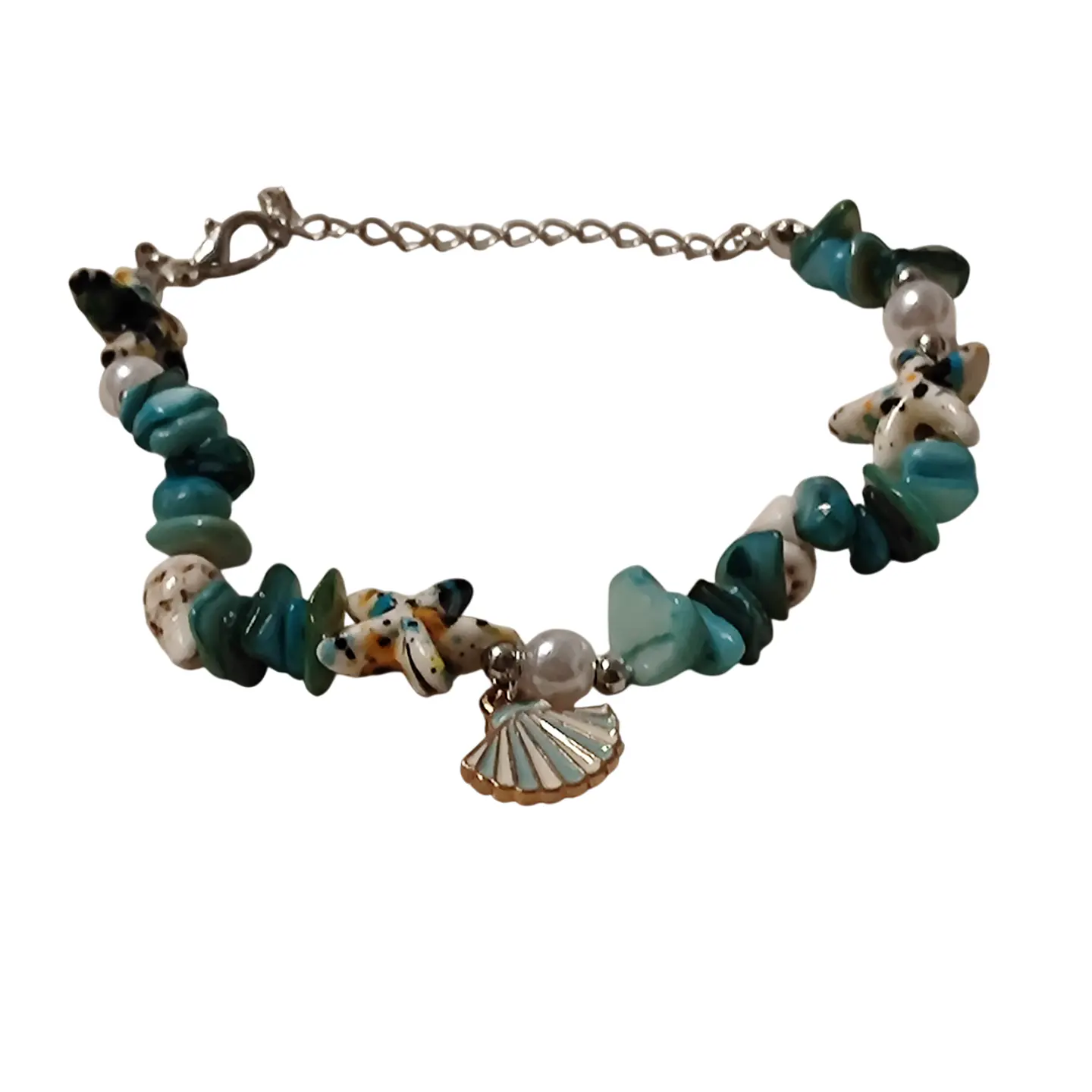 Pulsera Turquesa Conchas 2