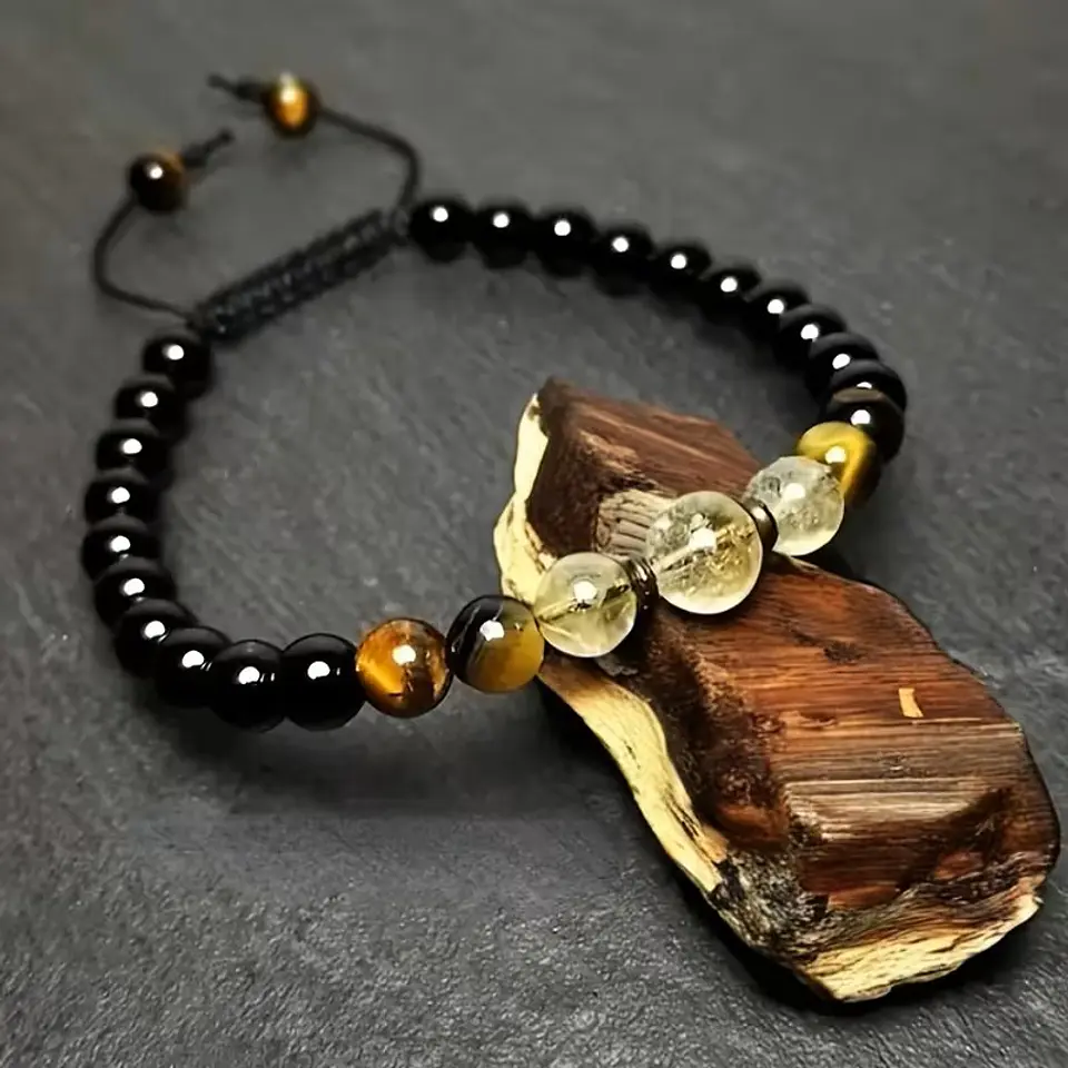 Pulsera Ojo de Tigre Elasticada 1