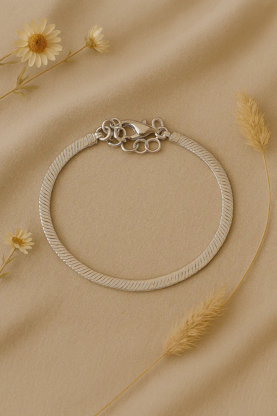 Pulsera Bañada Plata 925 Cola de Topo 1
