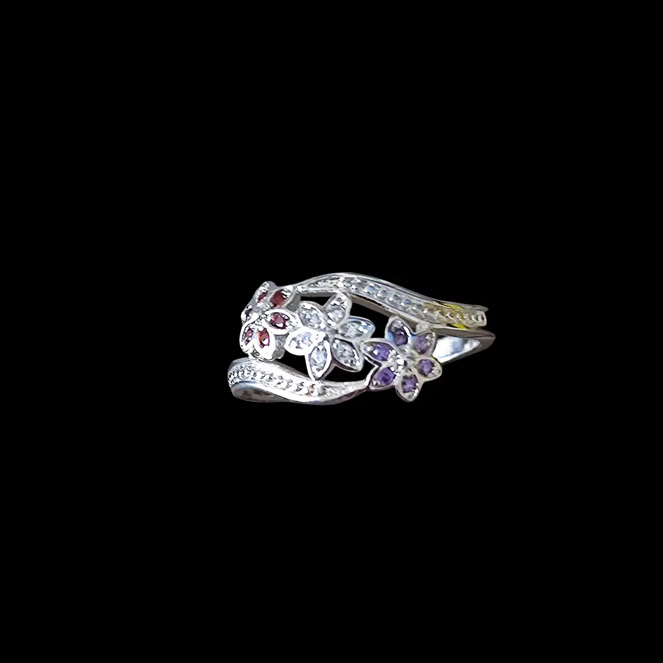 Anillo Plata 925 Floral 2