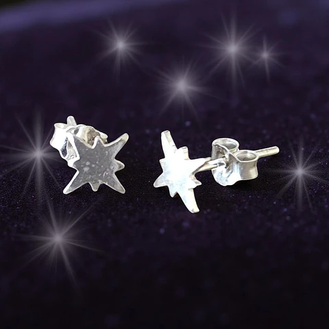 Aros Plata 925 Estrella