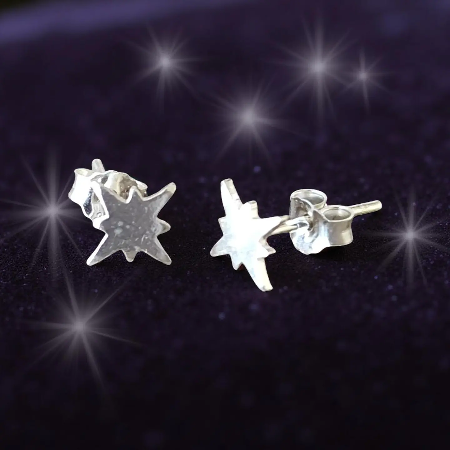 Aros Plata 925 Estrella 1