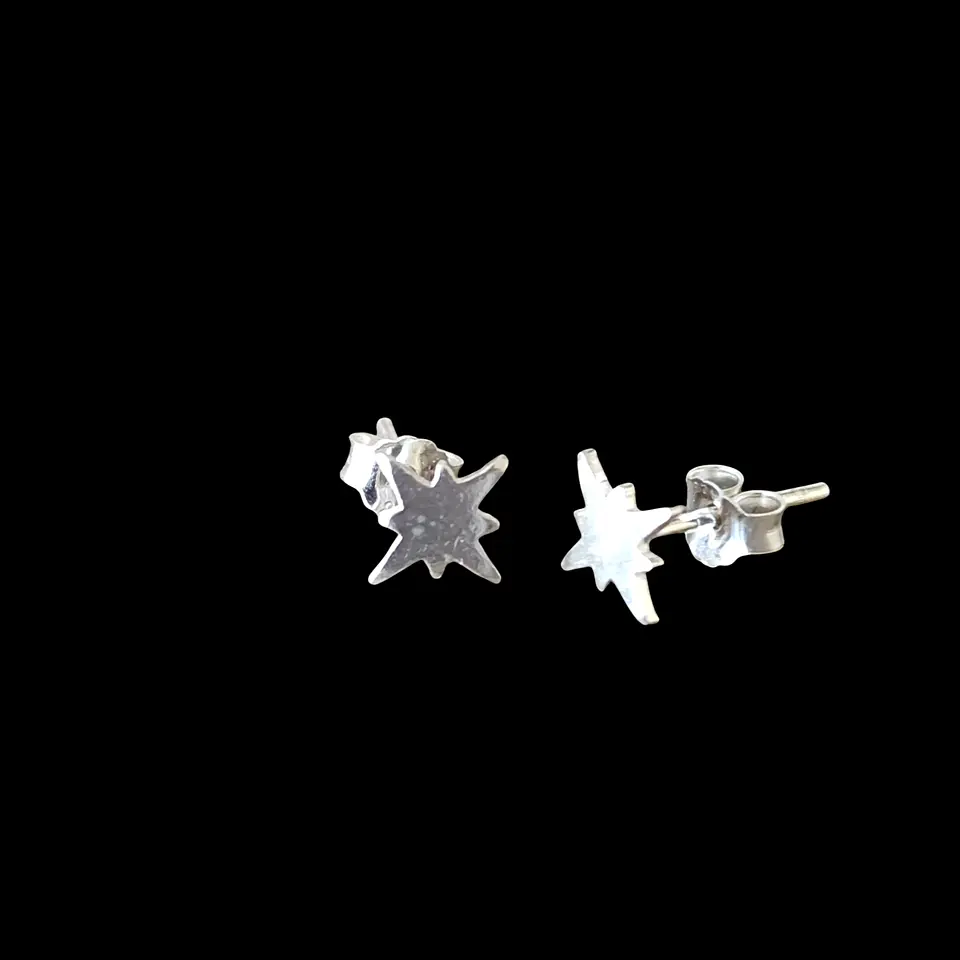 Aros Plata 925 Estrella 2