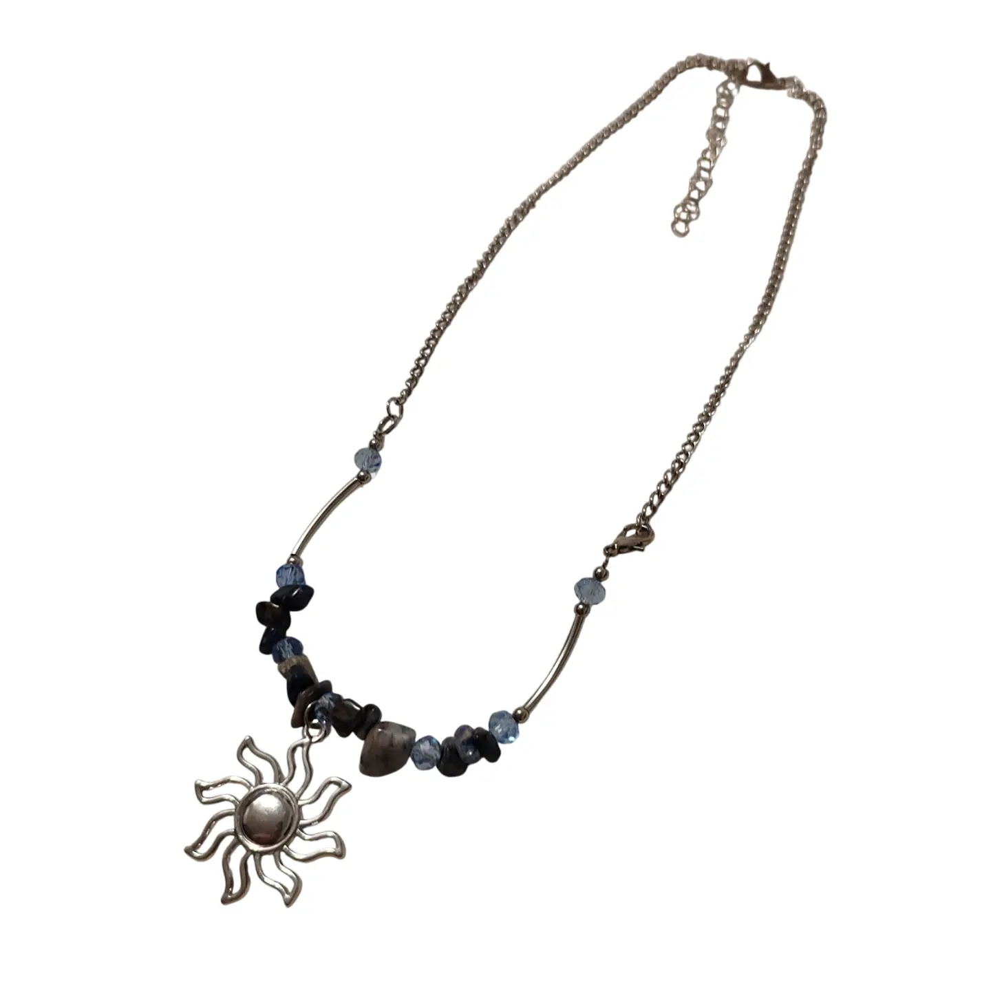 Collar Piedras Dije Sol 3