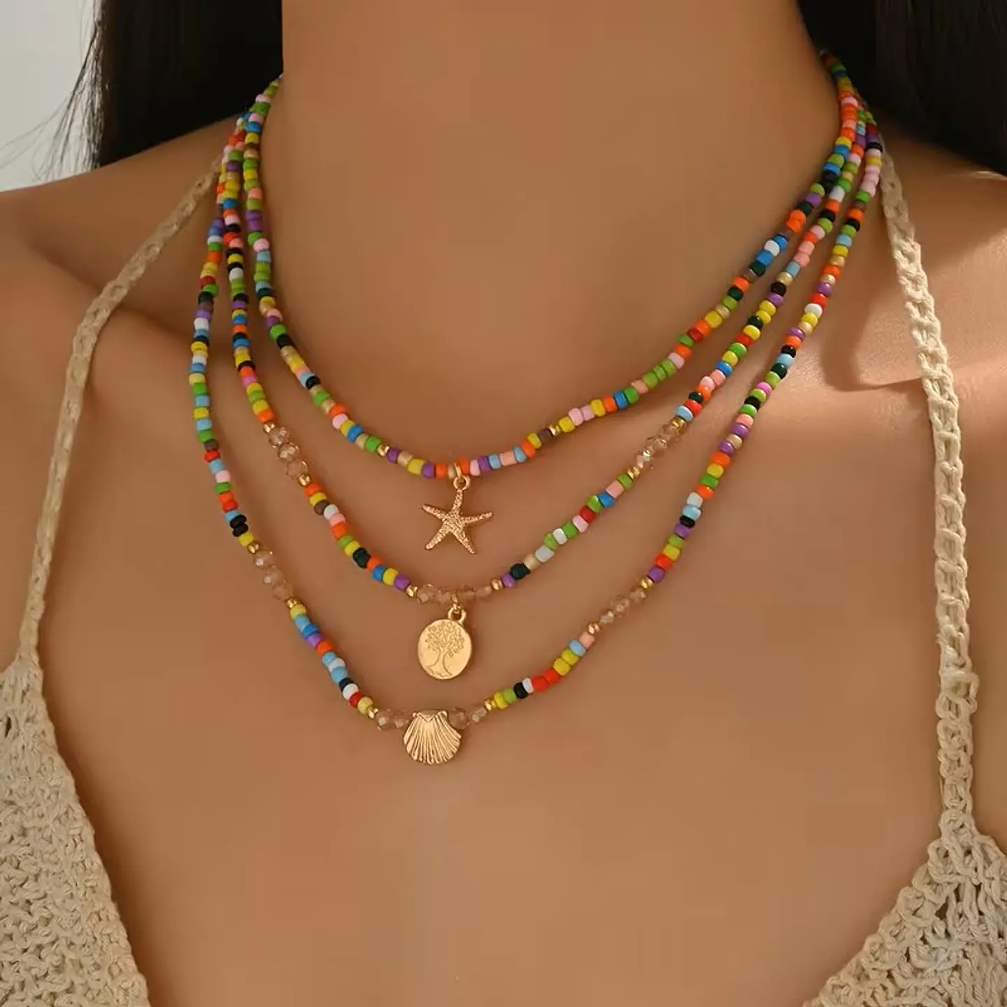 Conjunto Colores Vidrio Conchas 5