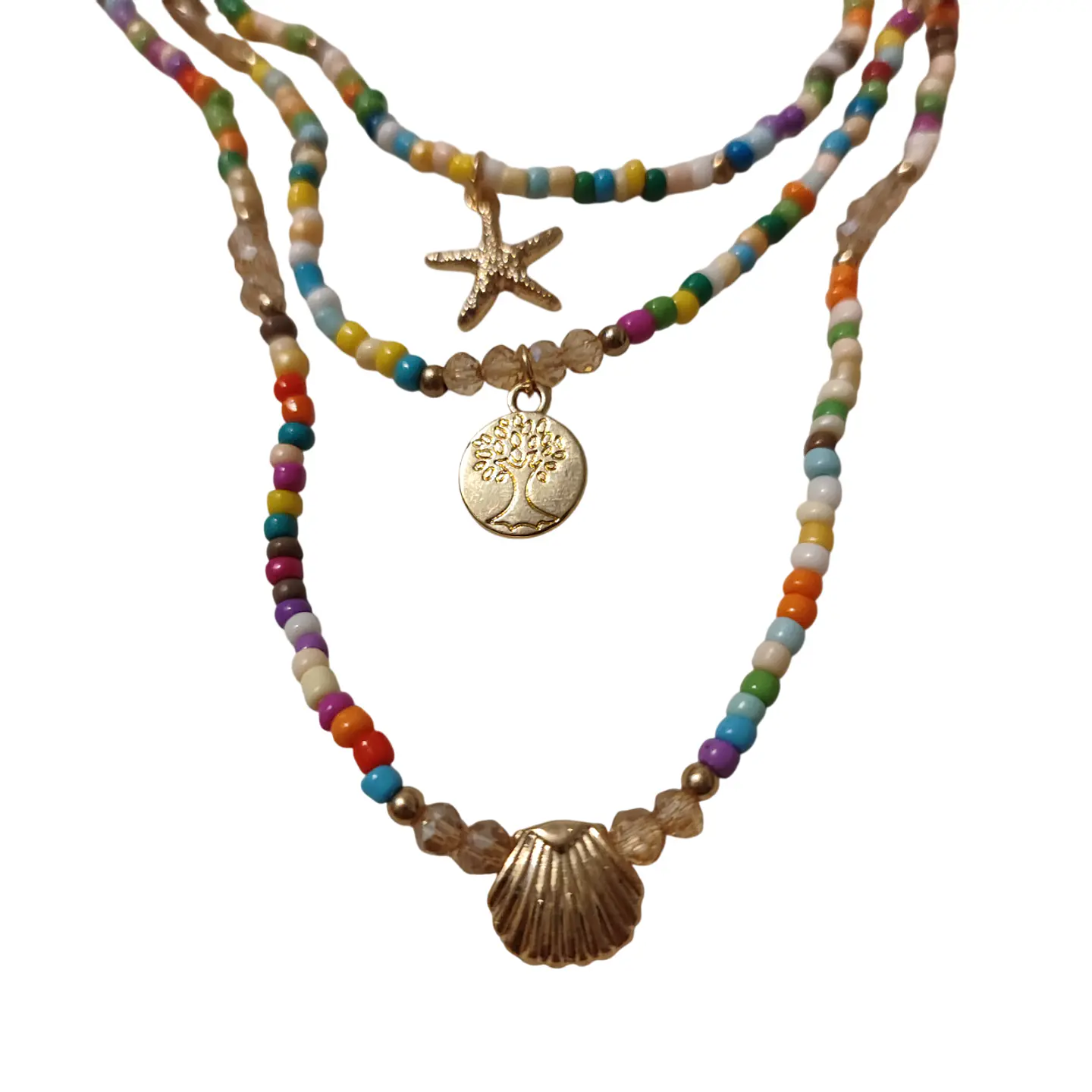 Conjunto Colores Vidrio Conchas 3