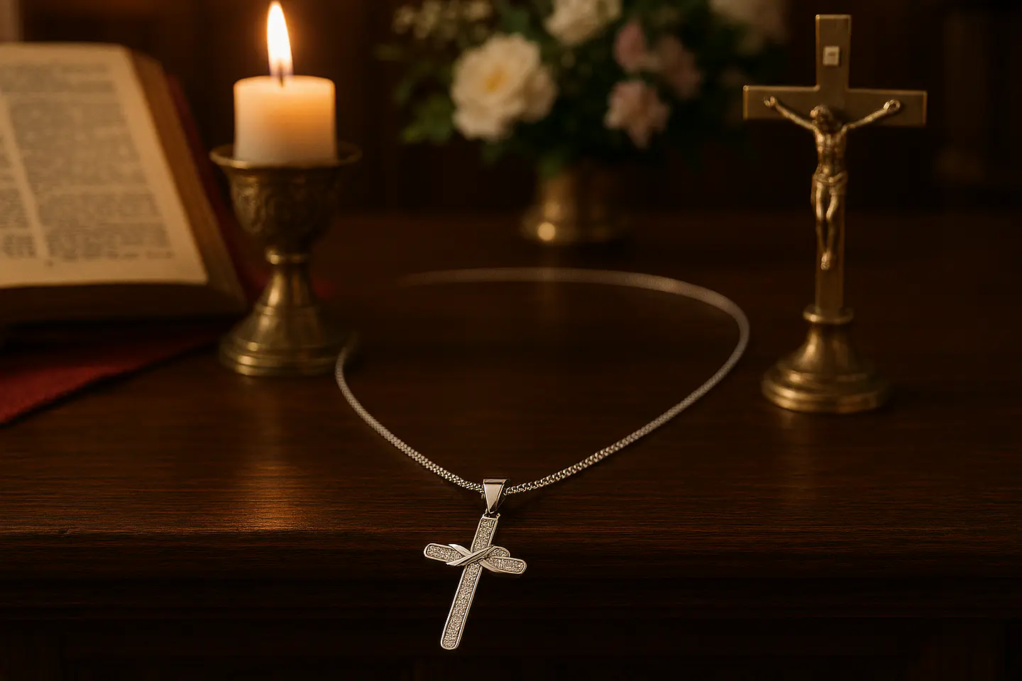 Collar Plata 925 Cruz 1