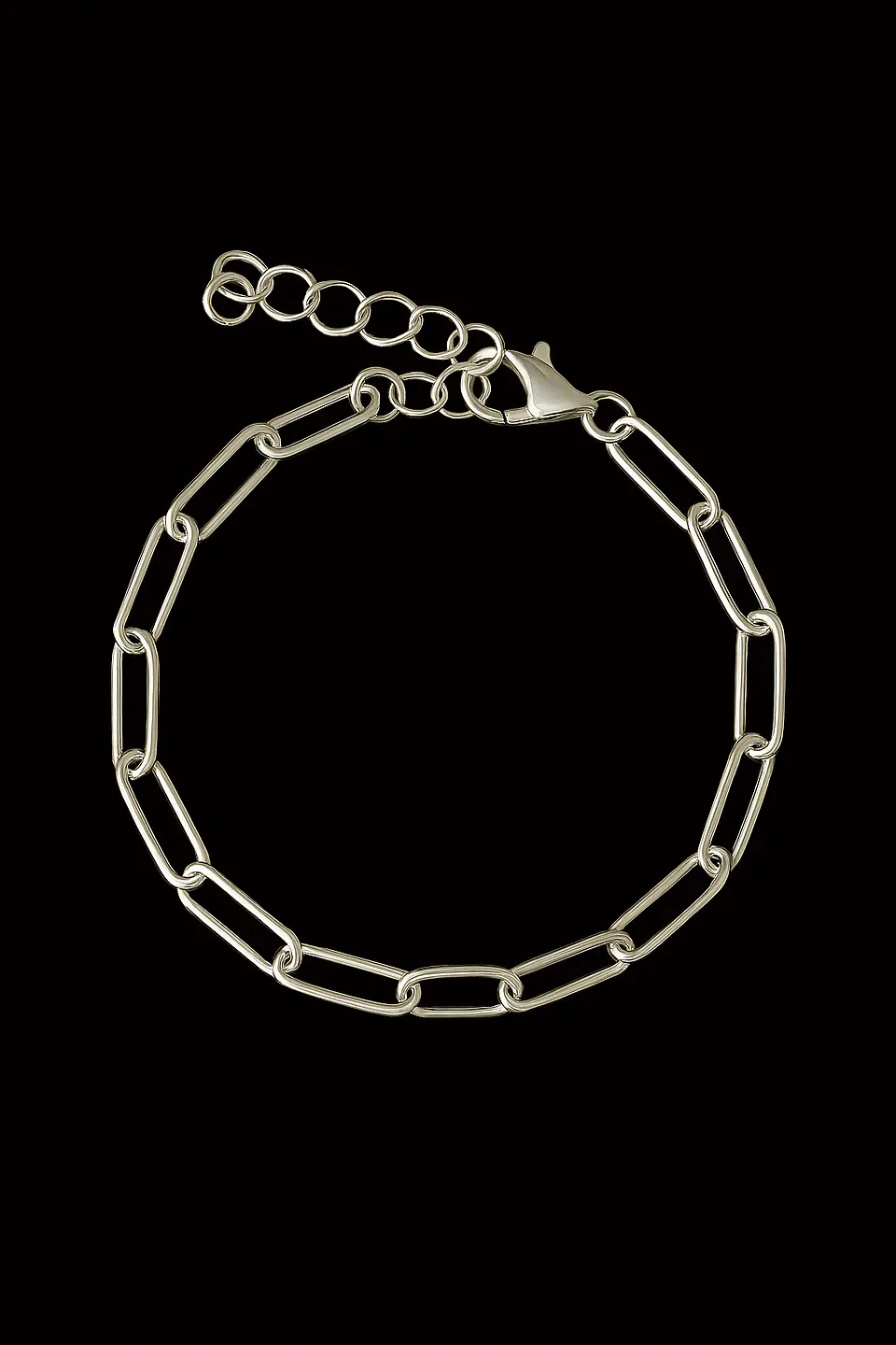 Pulsera Bañada Plata 925 Cadena Forzada 4