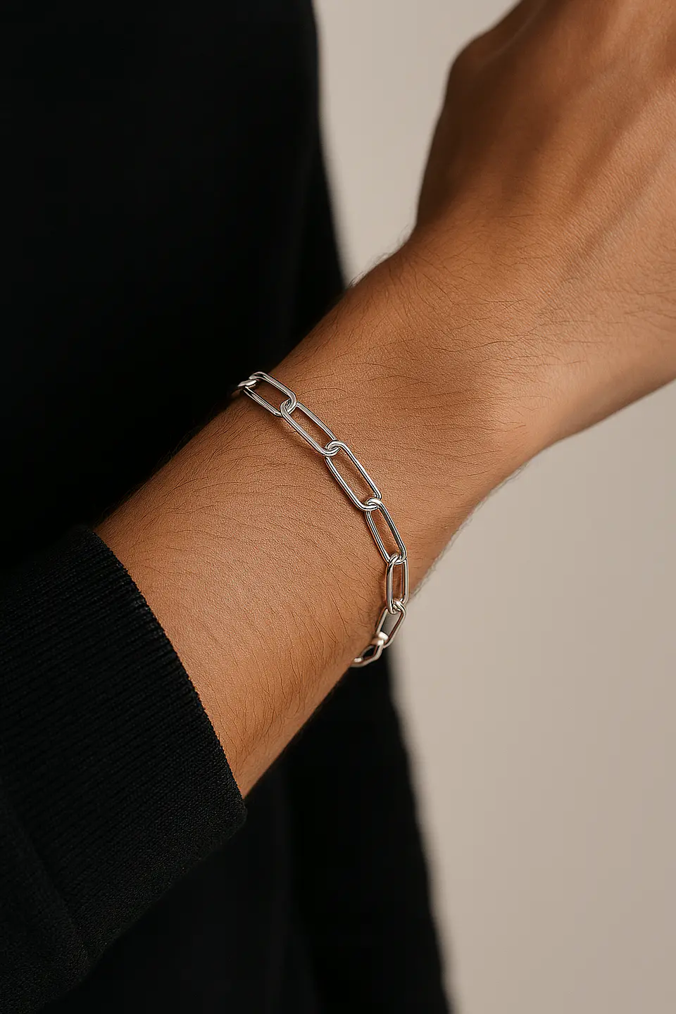 Pulsera Bañada Plata 925 Cadena Forzada 5