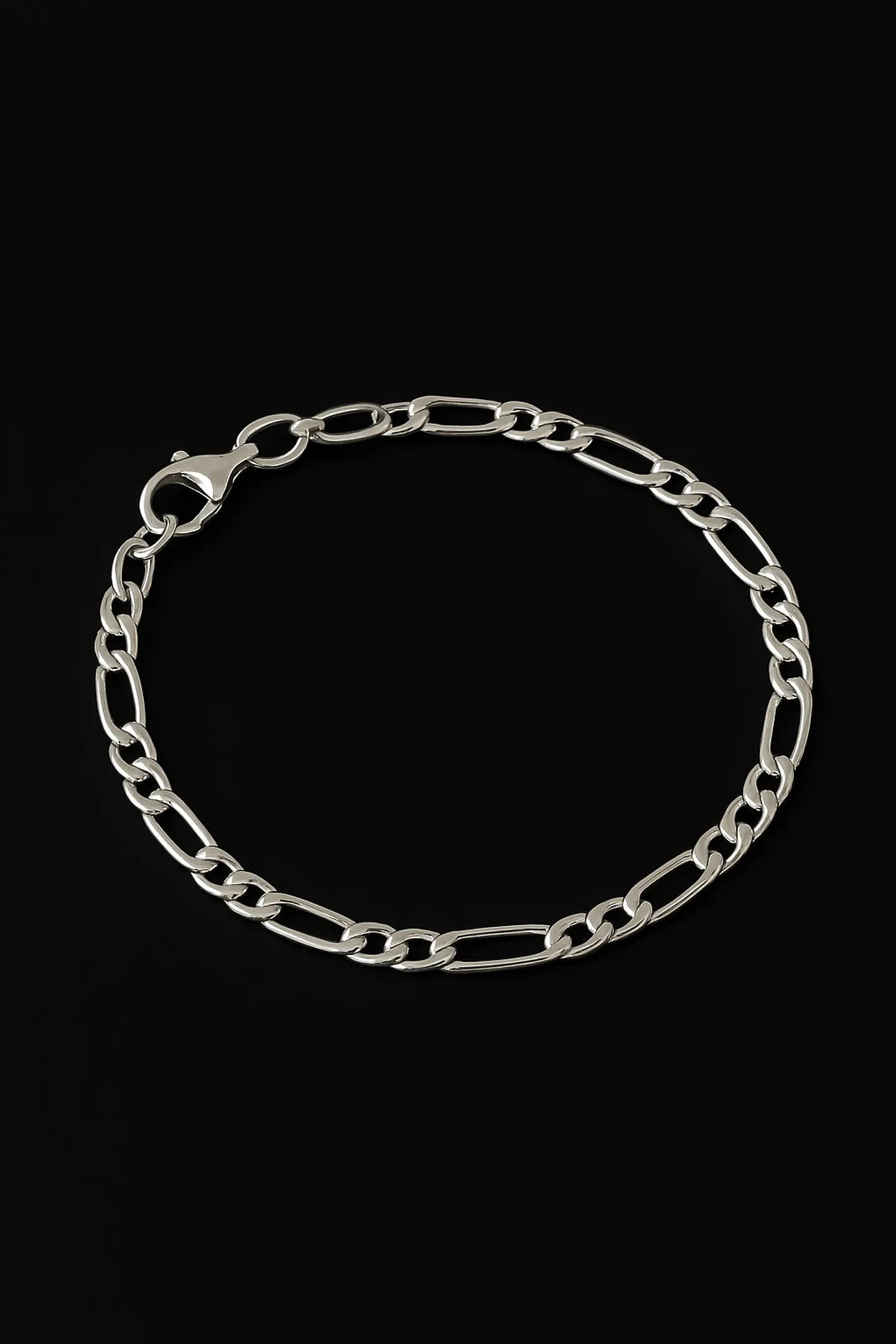 Pulsera Bañada Plata 925 Cadena Forzada 7