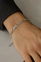 Pulsera Bañada Plata 925 Cadena Forzada - Miniatura 8