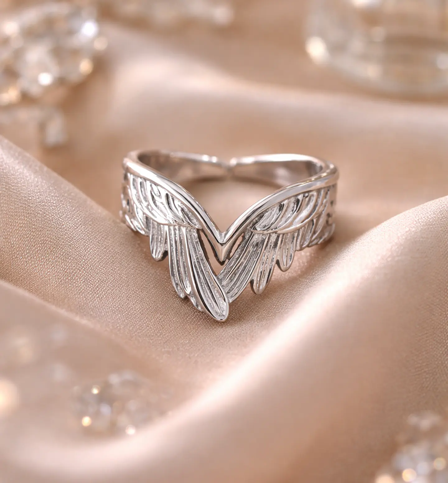 Anillo Plata 925 Forma Alas 1