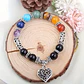 Pulsera 7 Chakras Dije Corazon - Miniatura 1