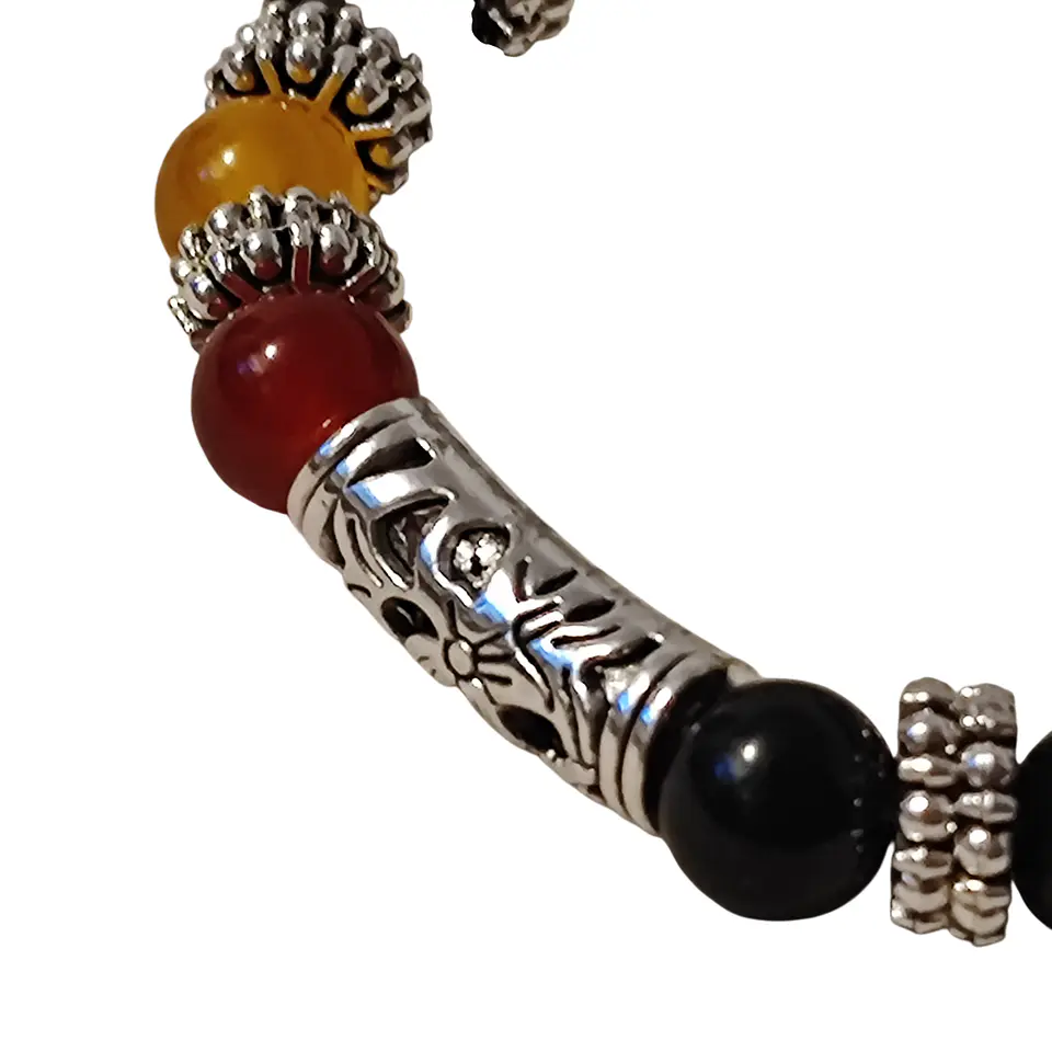 Pulsera 7 Chakras Dije Corazon 3