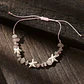 Pulsera Tobillera Cuarzo Rosa Conchas - Miniatura 1