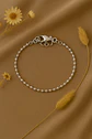 Pulsera Bañada Plata 925 Bolitas - Miniatura 1