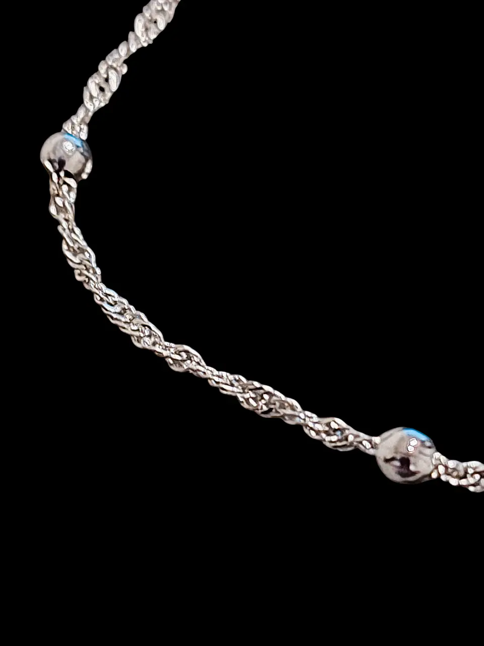 Pulsera Bañada Plata 925 Cadena Fina 4