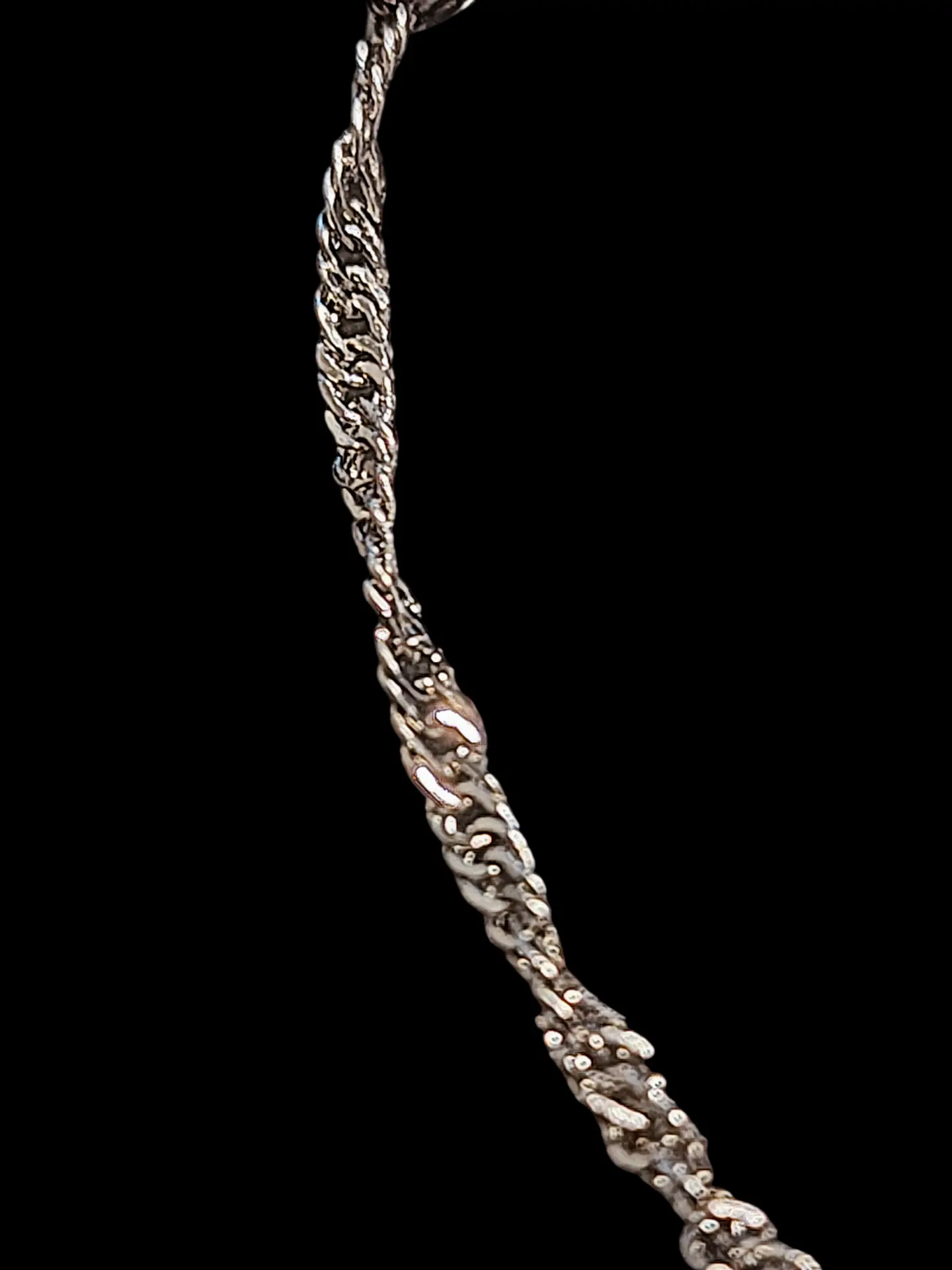 Pulsera Bañada Plata 925 Cadena Fina 5