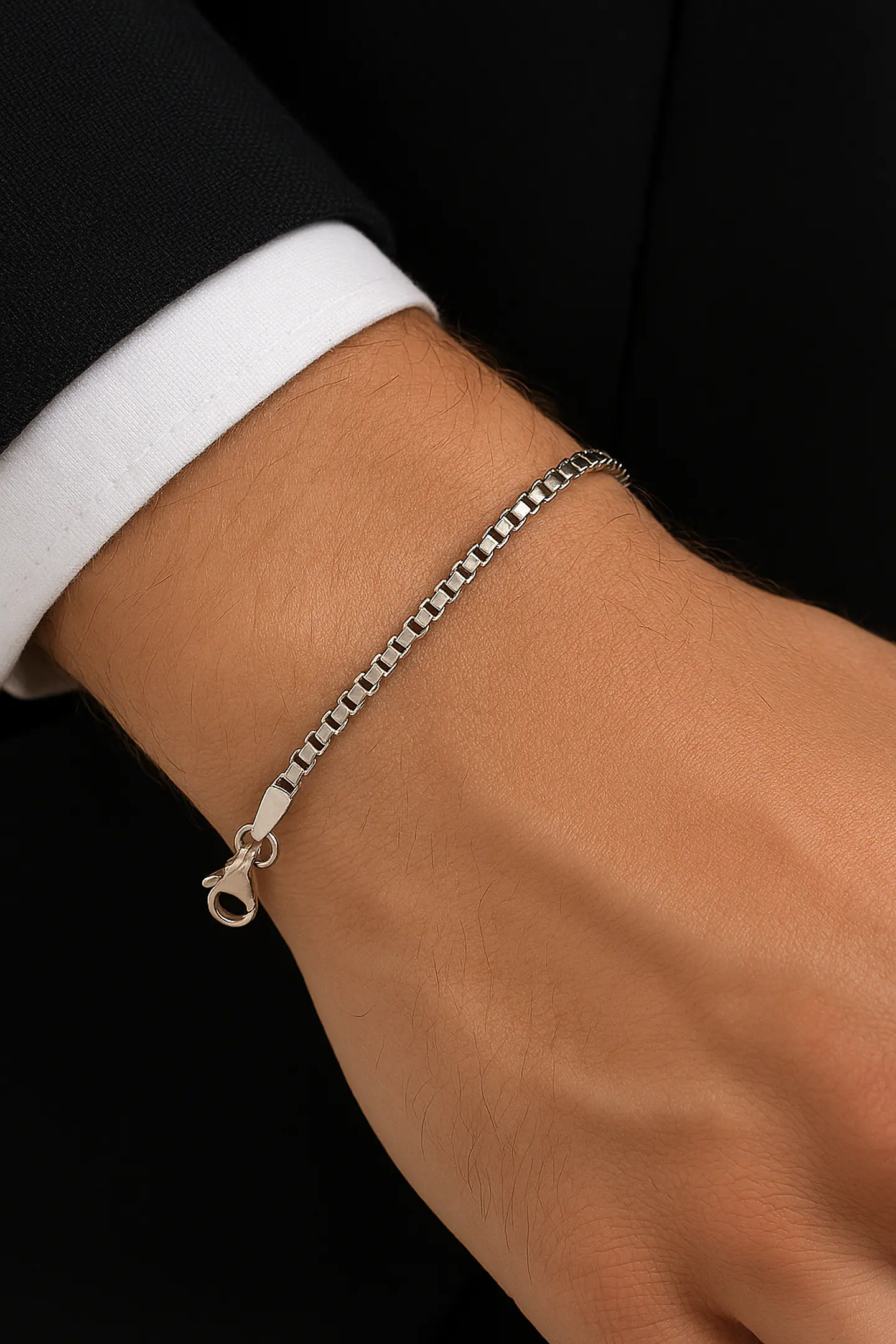 Pulsera Bañada Plata 925 Veneciana 4