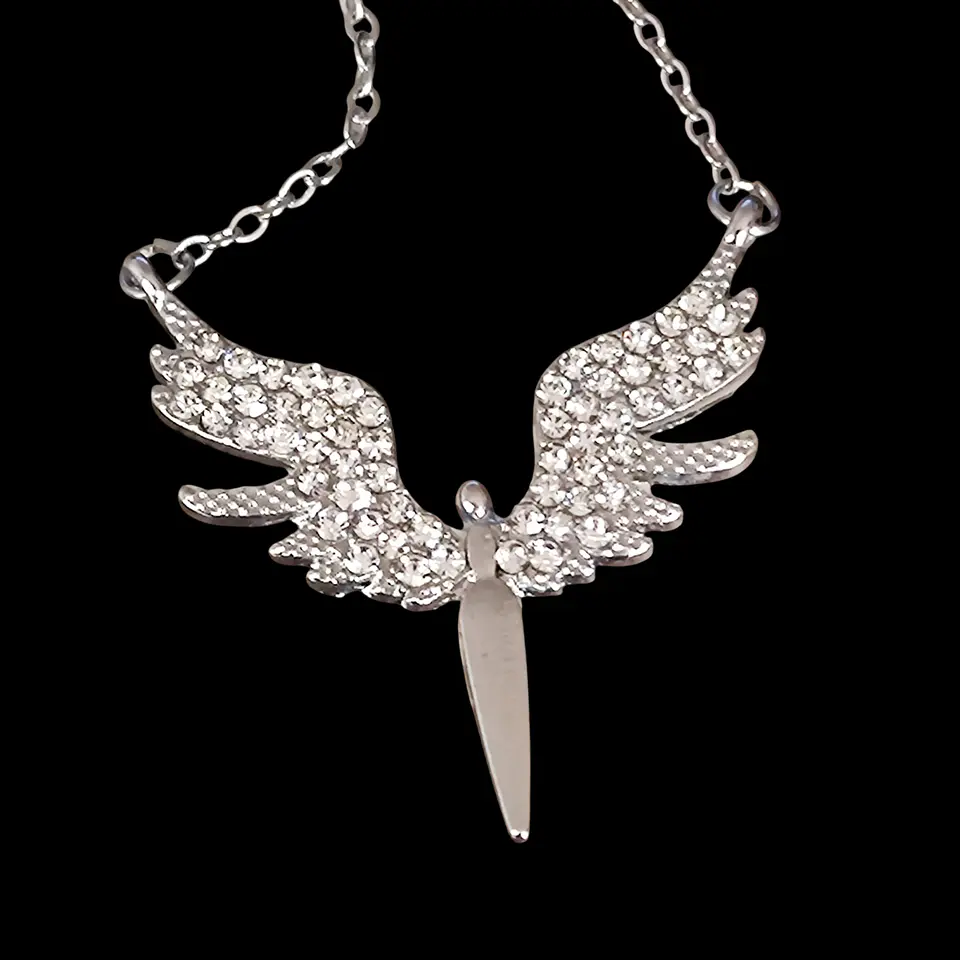 Collar Plata Italiana 925 Angel 2