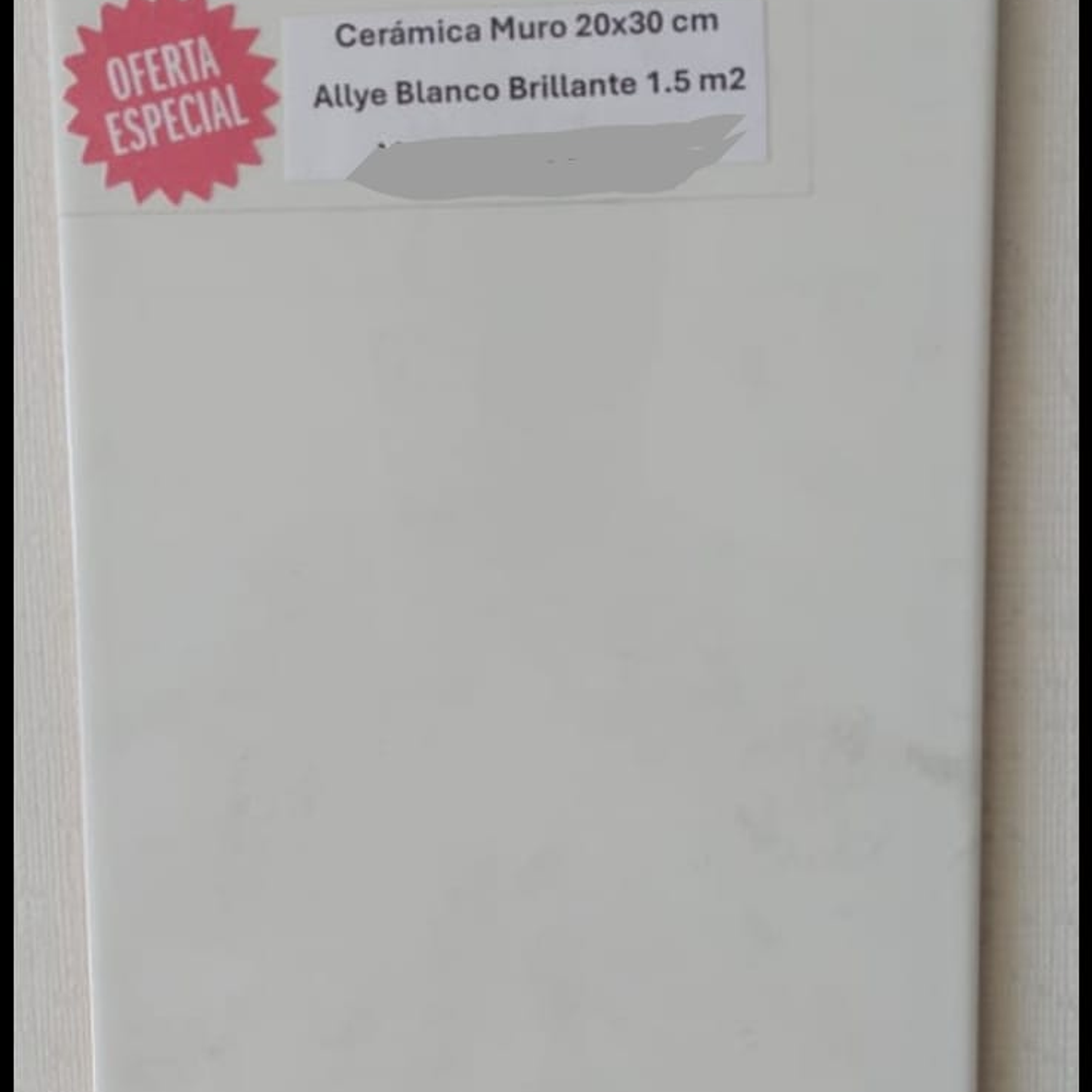 CERÁMICA MURO ALLYE BLANCO BRILLANTE / VALOR M2 $6.510 2