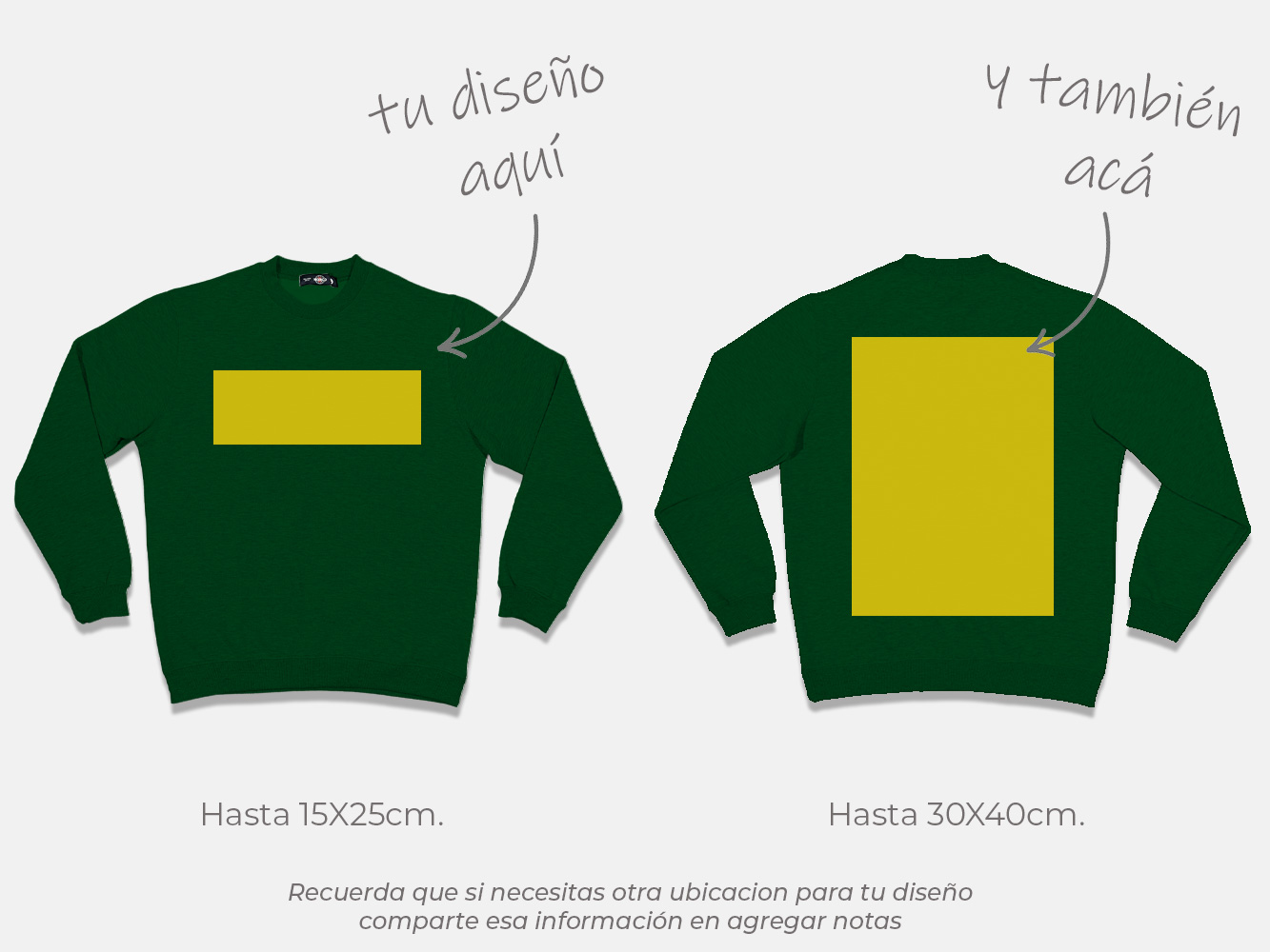 Polerón sin gorro personalizado colores 280 g/m² 19