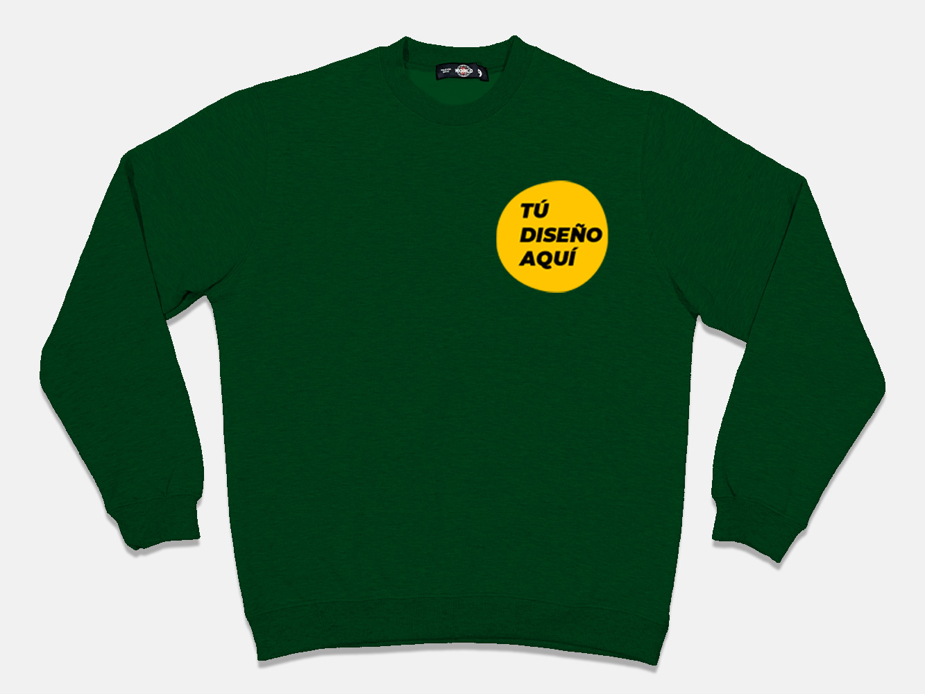 Polerón sin gorro personalizado colores 280 g/m² 1