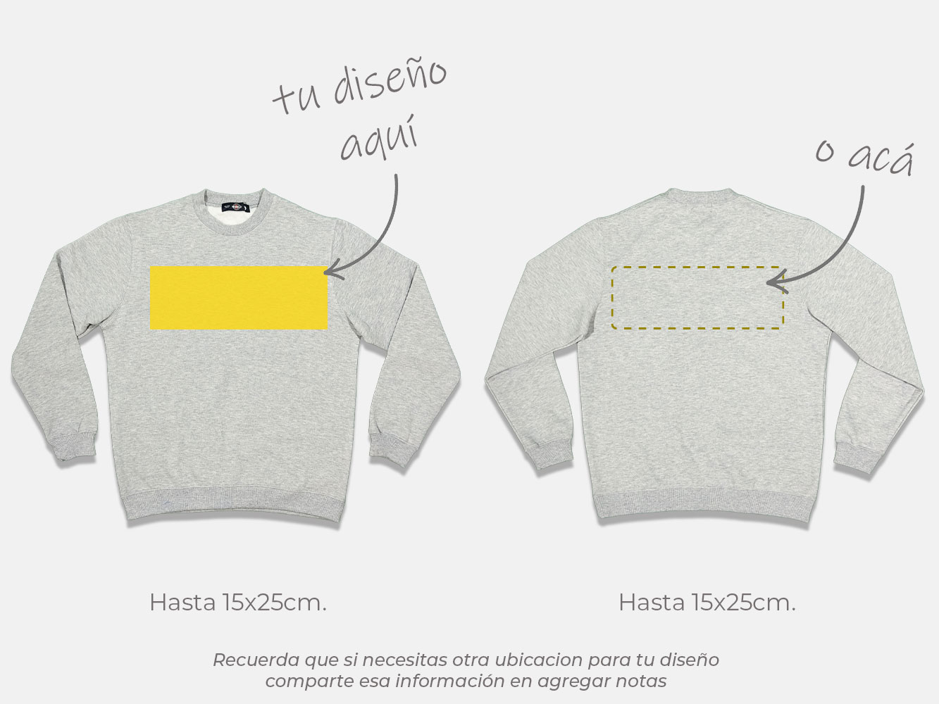 Polerón sin gorro personalizado 280 g/m² 3