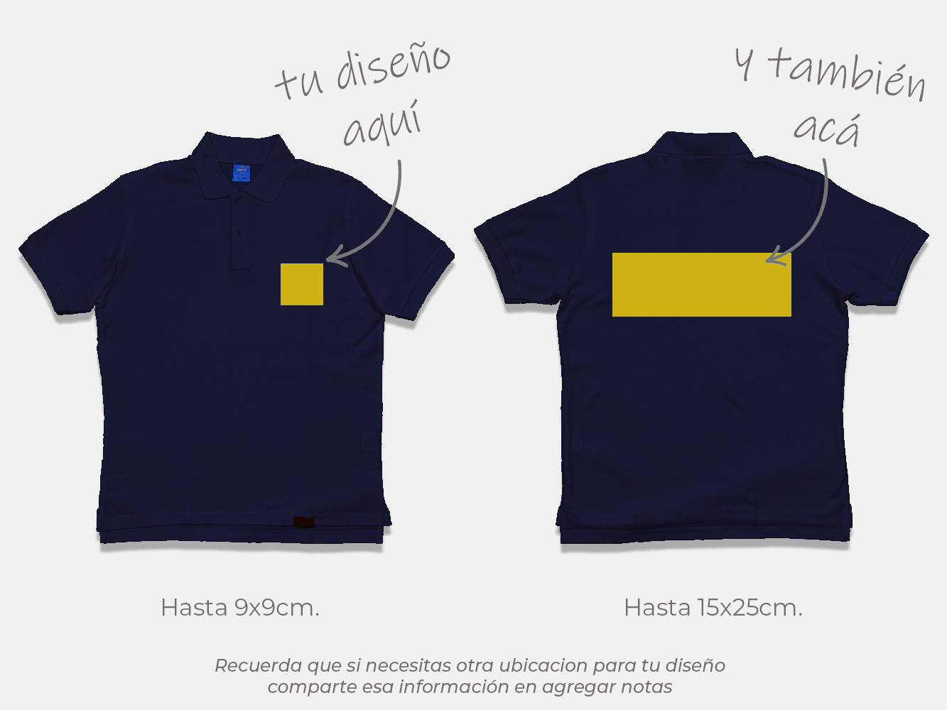 Polera pique personalizada colores 230 g/m² 6