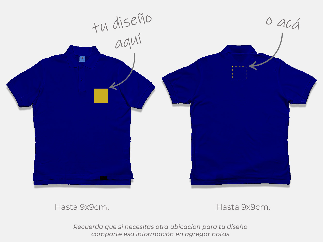 Polera pique personalizada colores 230 g/m² 8