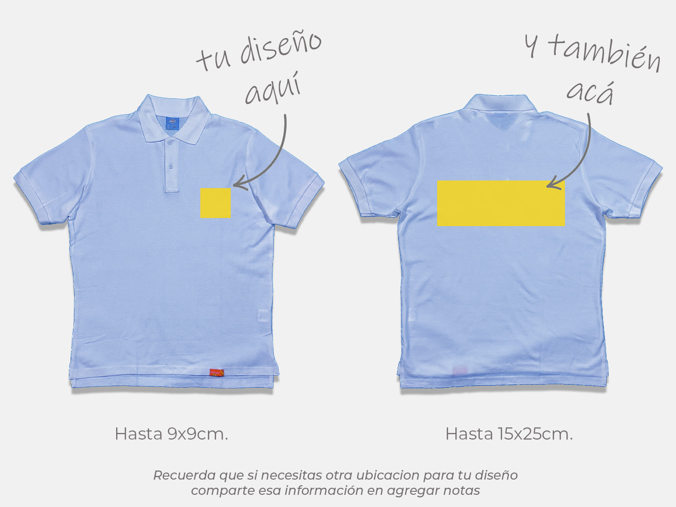 Polera pique personalizada colores 230 g/m² 12