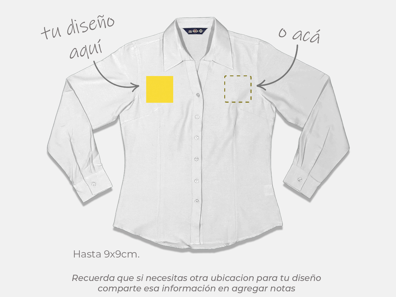 Blusa oxford personalizada 4