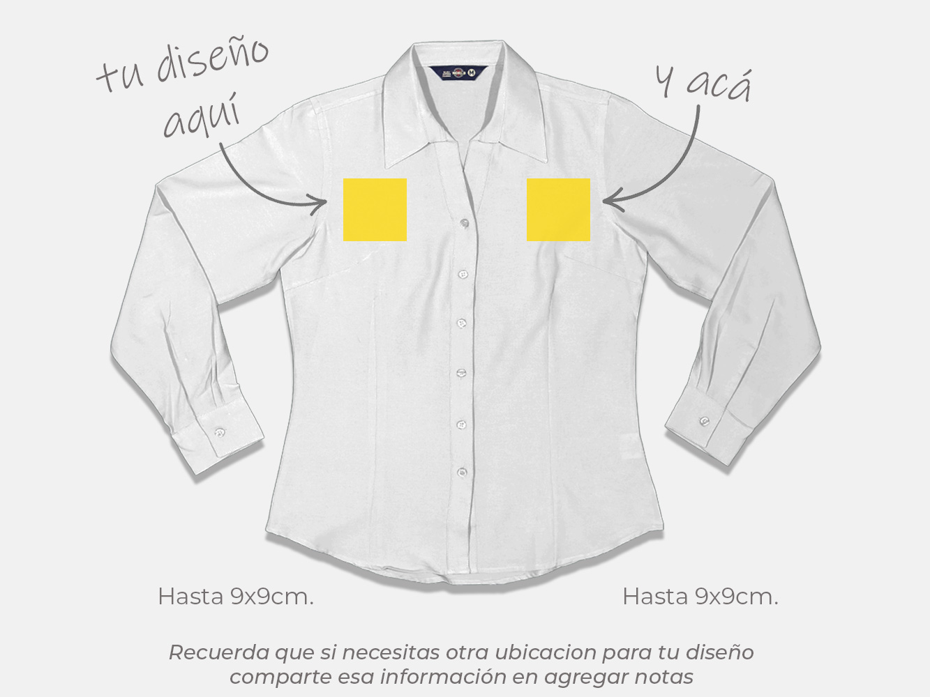 Blusa oxford personalizada 5