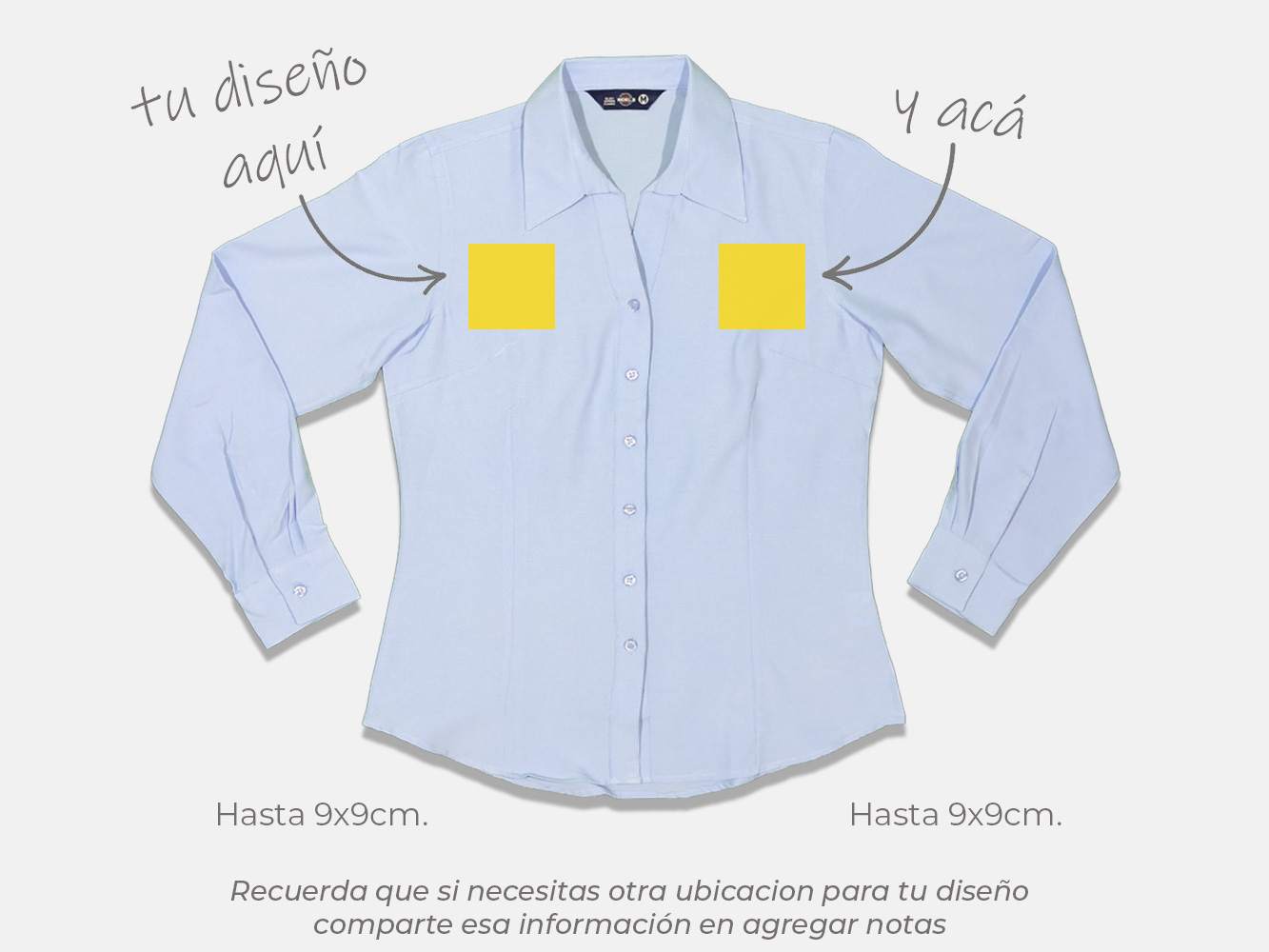Blusa oxford personalizada 3