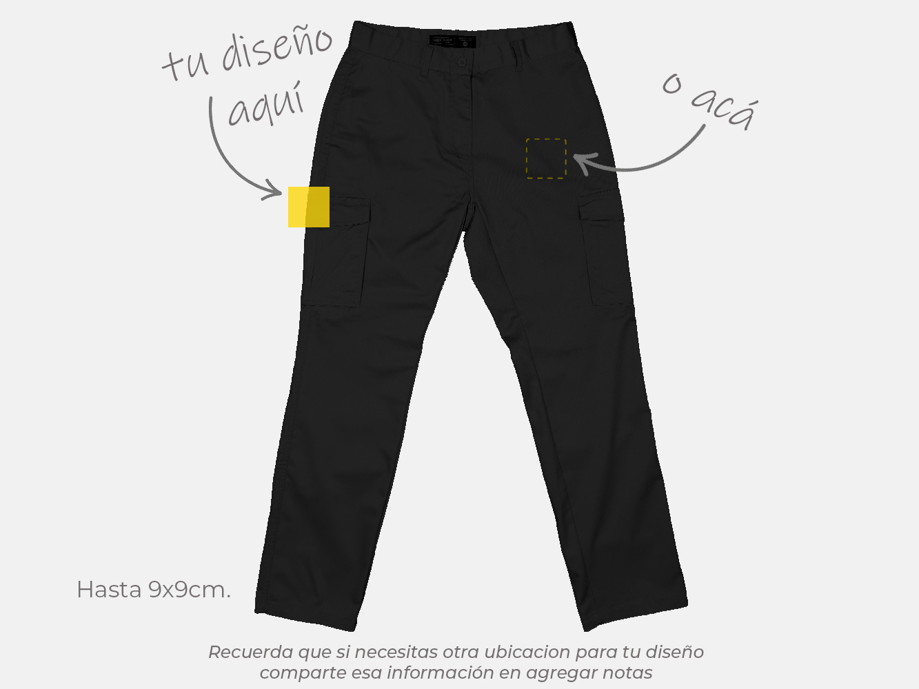 Pantalón cargo personalizado mujer 5
