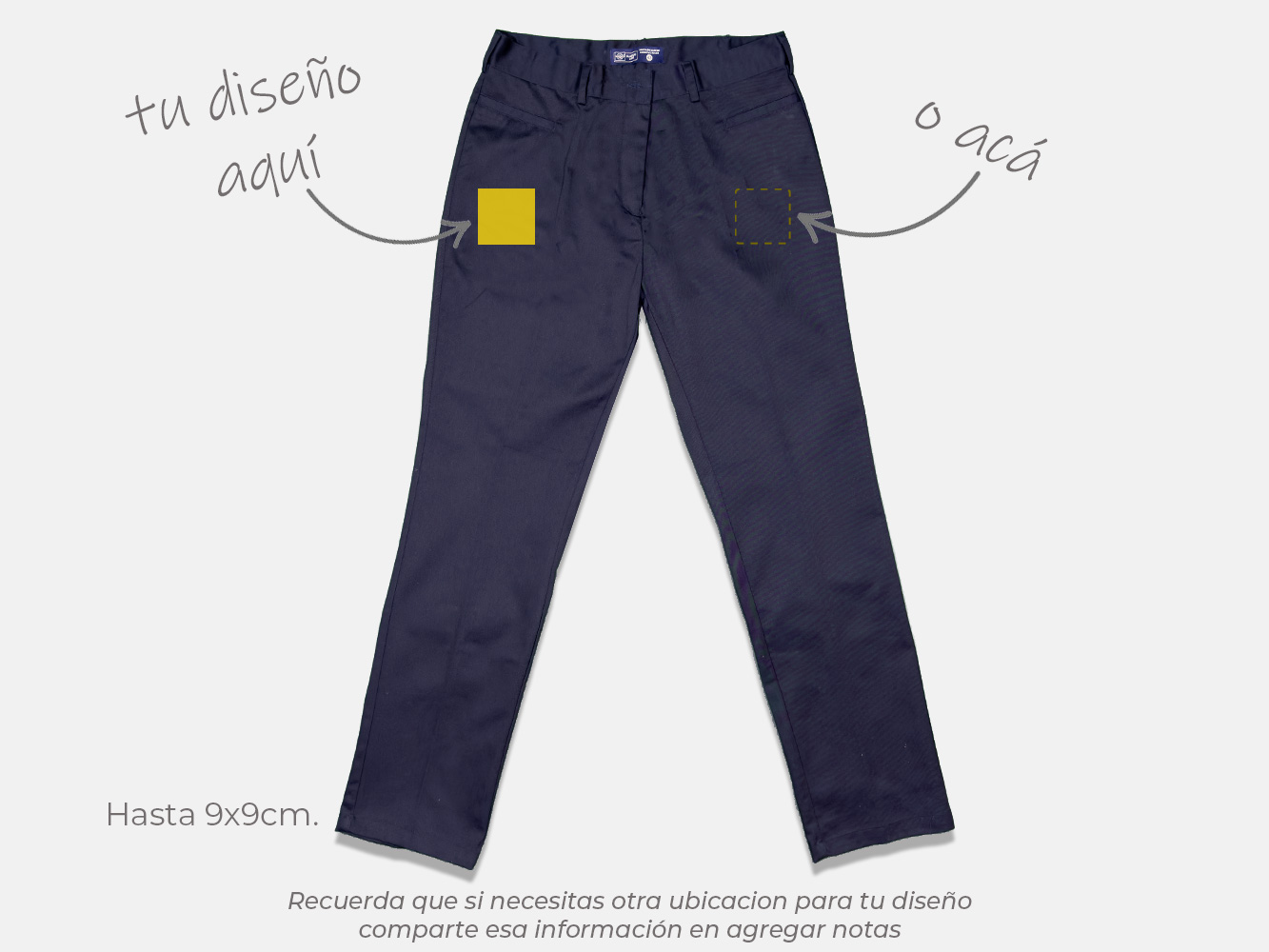 Pantalón recto personalizado mujer 4
