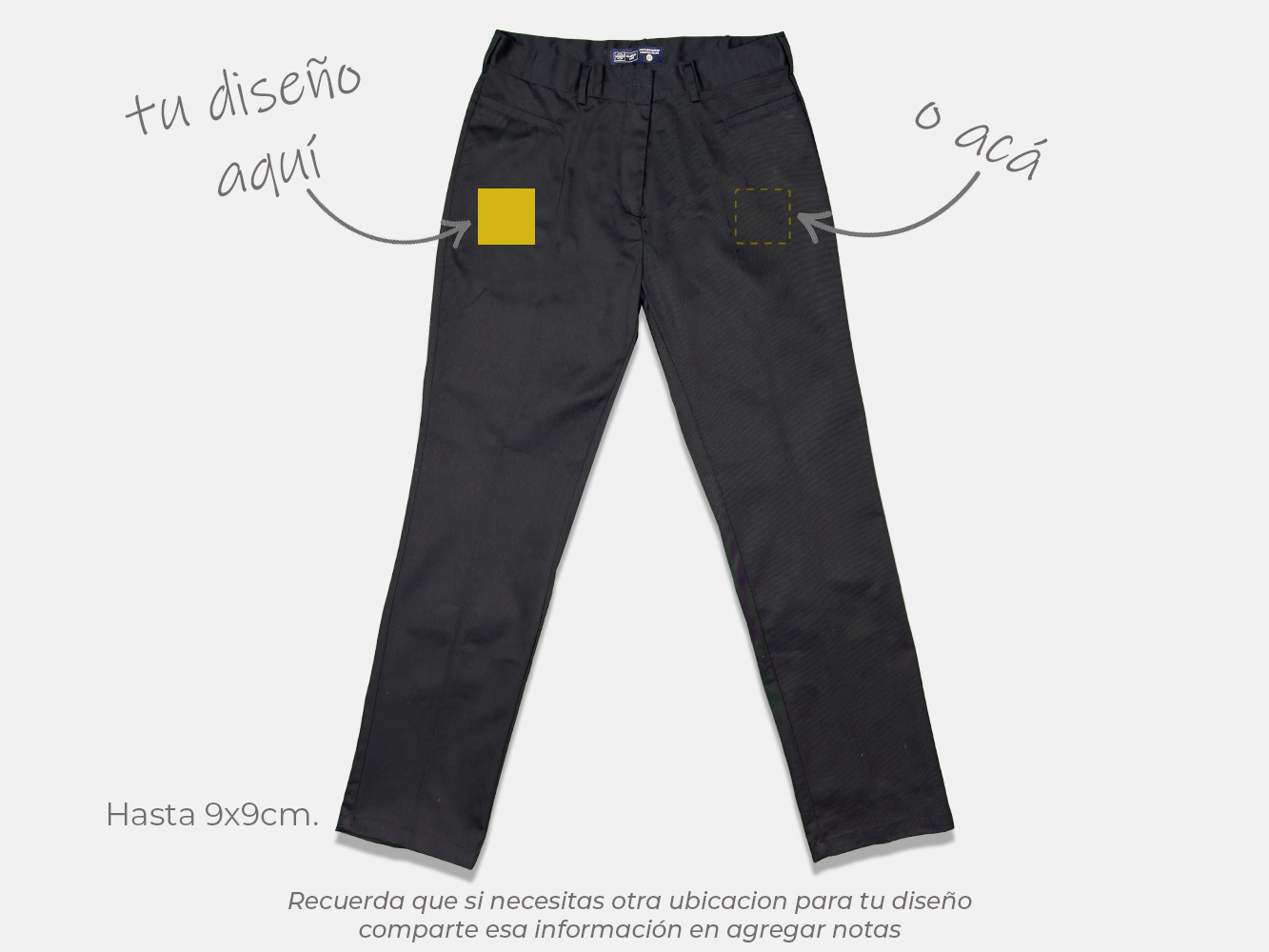 Pantalón recto personalizado mujer 5