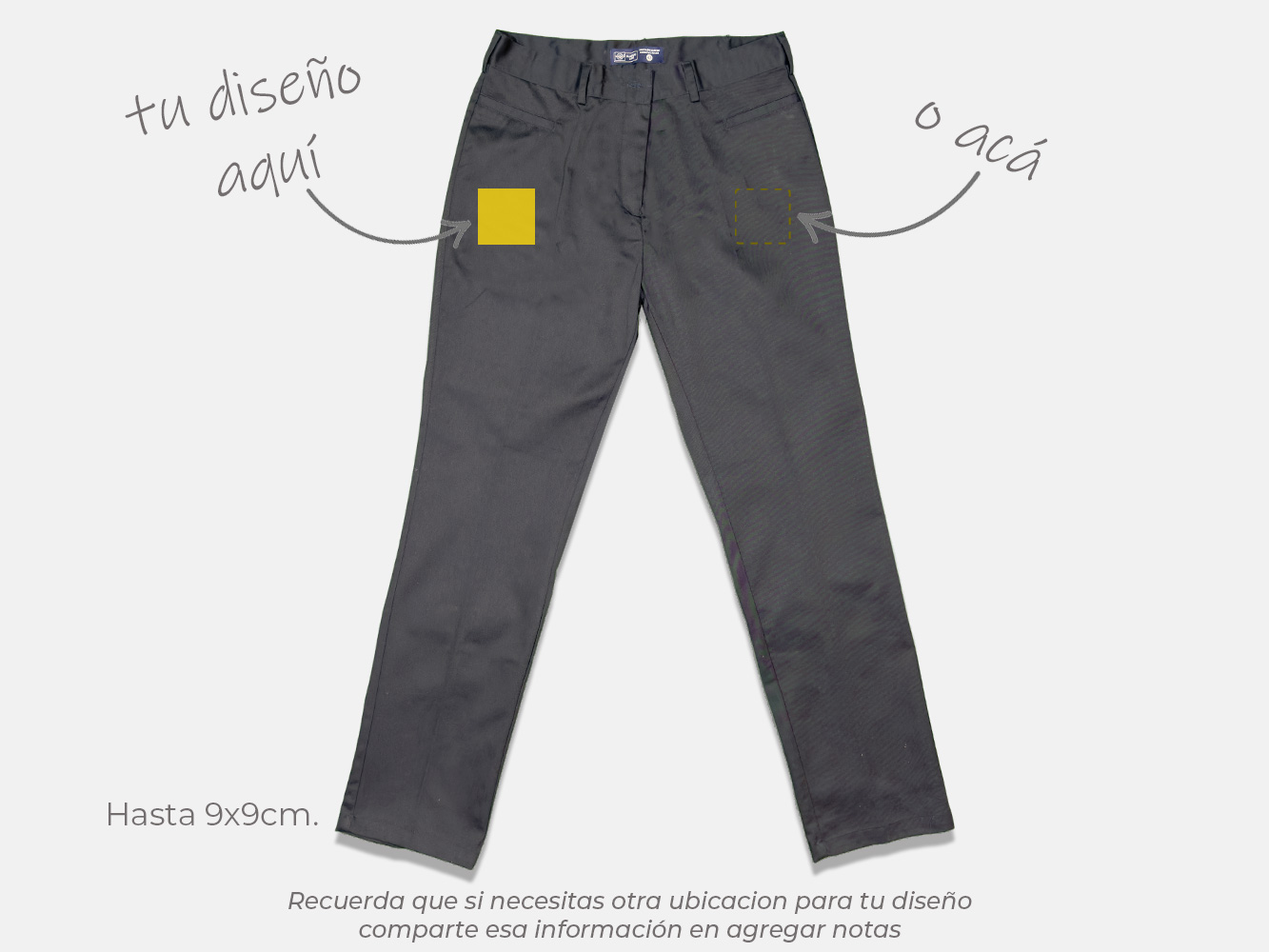 Pantalón recto personalizado mujer 3