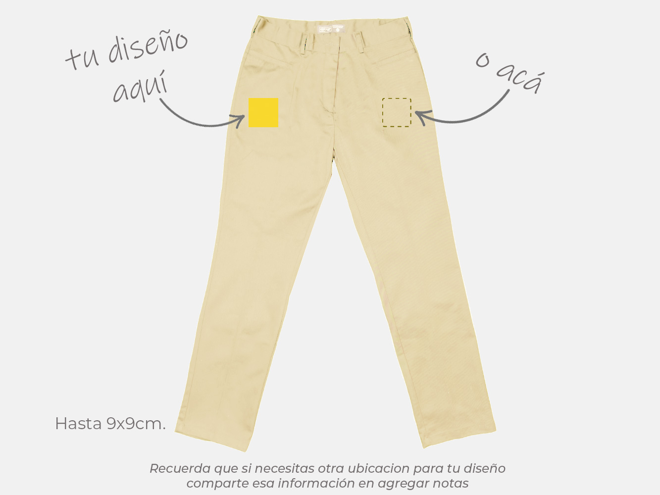Pantalón recto personalizado mujer 2